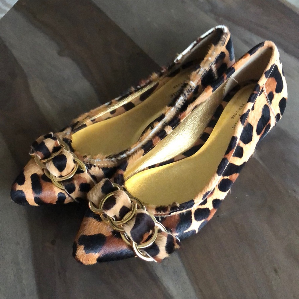 Kate Spade Leopard Print Calf Hair Flats